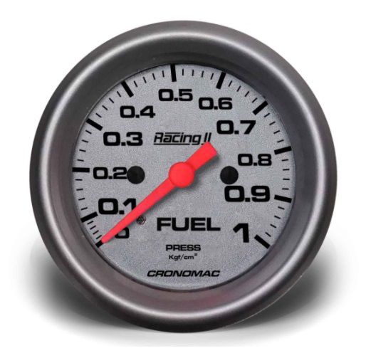MANÔMETRO COMBUSTÍVEL 60MM MEC 1KG RACING II (156201RT2) CRONOMAC