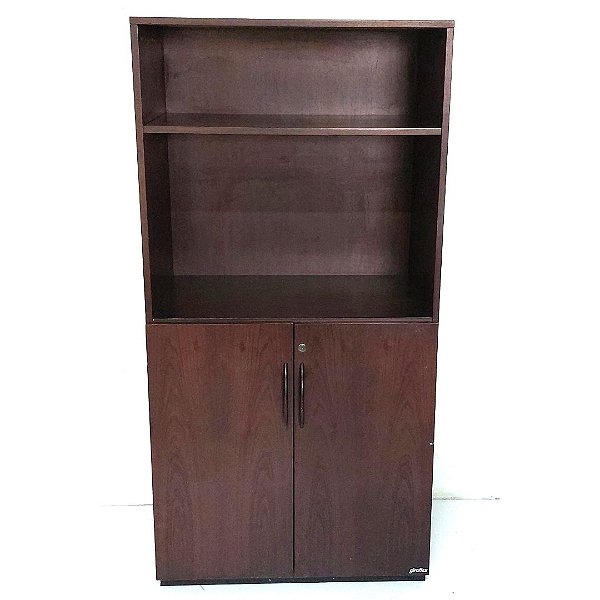 Armario de escritorio seminovo com duas portas duas prateleiras mdf 18mm GIROFLEX