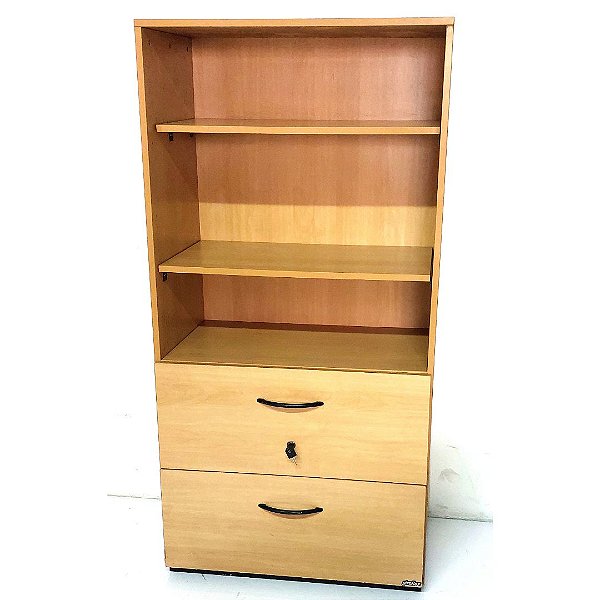 Armario de escritorio seminovo com duas gavetas para pasta suspensa mdf 18mm GIROFLEX