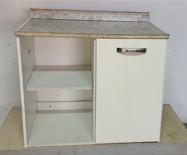 Armario suspenso de parade 01 portas com prateleira mdf seminovo