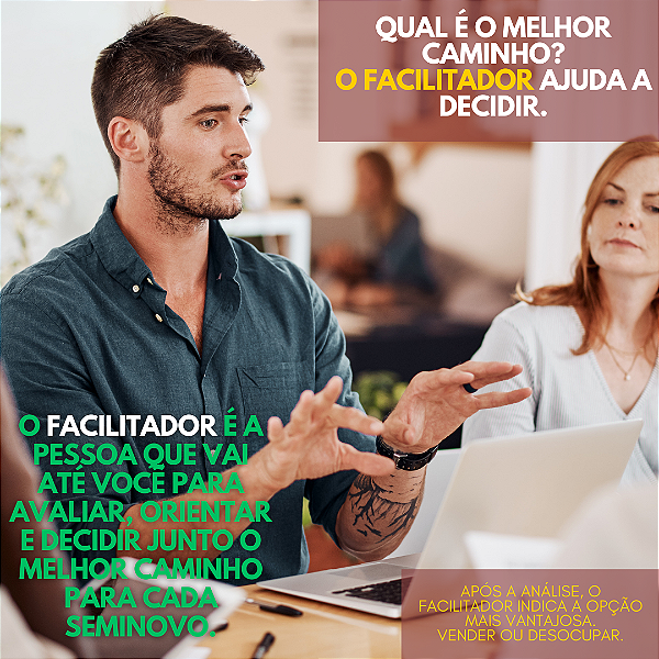 O FACILITADOR é quem garante que essa escolha seja inteligente.