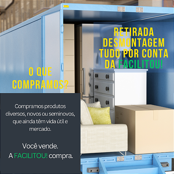 Se você enjoou, trocou o estilo ou quer algo diferente, o FACILITOU! resolve. Se tem valor e pode circular, avaliamos.