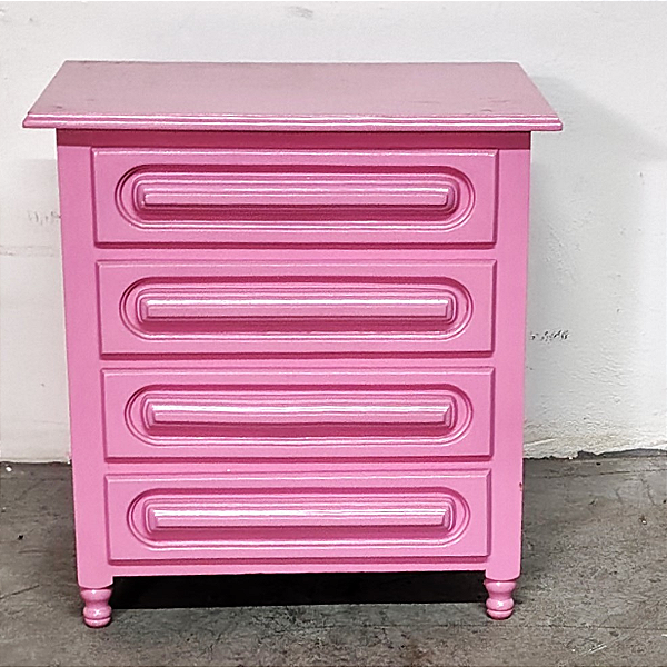 Criado Mudo Gaveteito com 4 Gaveta, Madeira Maciça