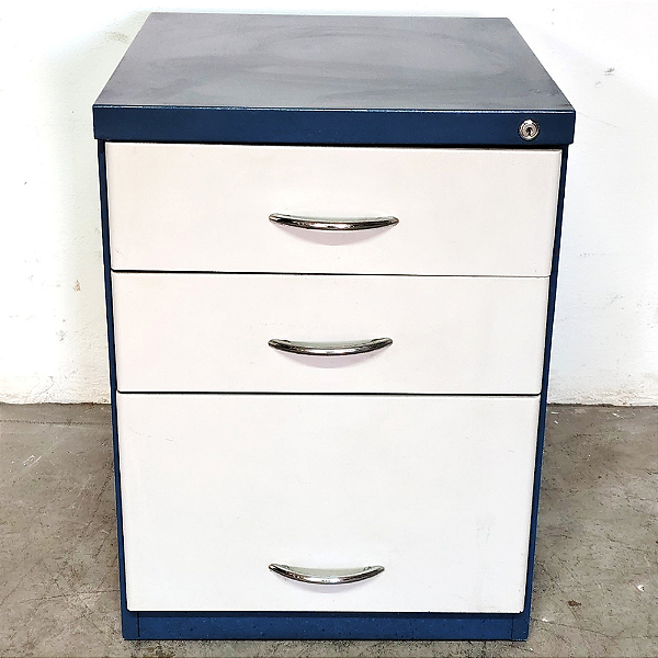 Gaveteiro em aço Volante 03 Gavetas