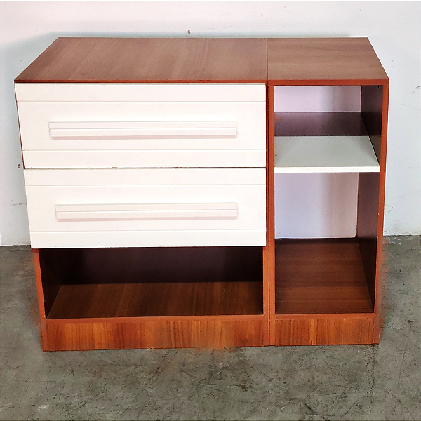 Mesa de Cabeceira Gaveteiro MDF (Mini Comoda) 2 Gavetas