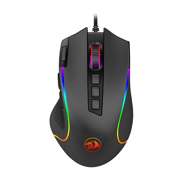 Mouse Gamer Redragon Predator, 9 Botões, RGB, 8000DPI - M612