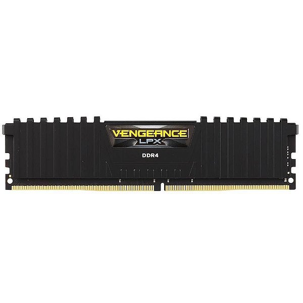 Memória Corsair Vengeance LPX, 8GB, 2666MHz, DDR4, C16, Preto - CMK8GX4M1A2666C16