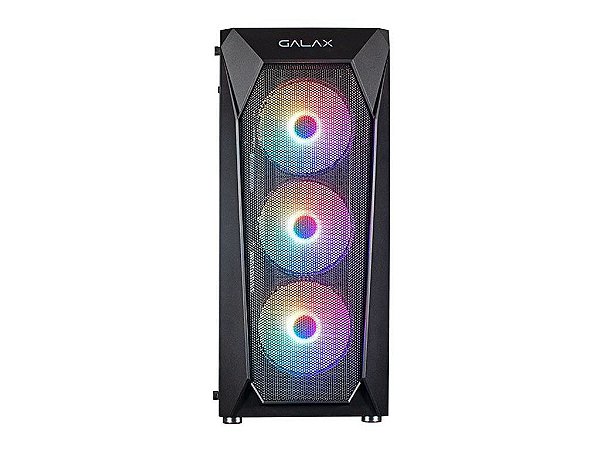 Gabinete Gamer Galax Revolution-05, Mid Tower, 4 Fans LED, com Lateral em Vidro Temperado