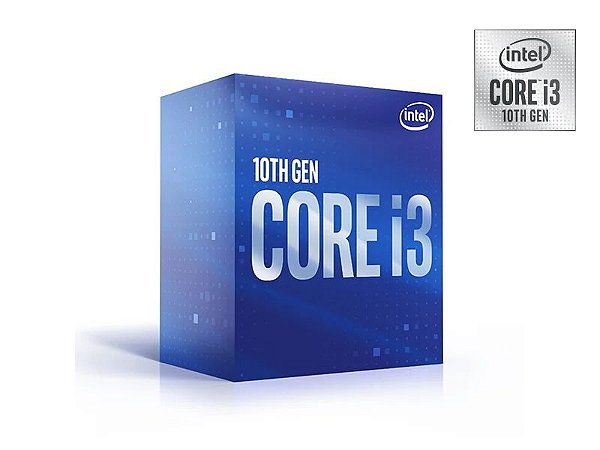 Processador Intel Core i3-10100F, Cache 6MB, 3.60 GHz, LGA 1200 - BX8070110100F