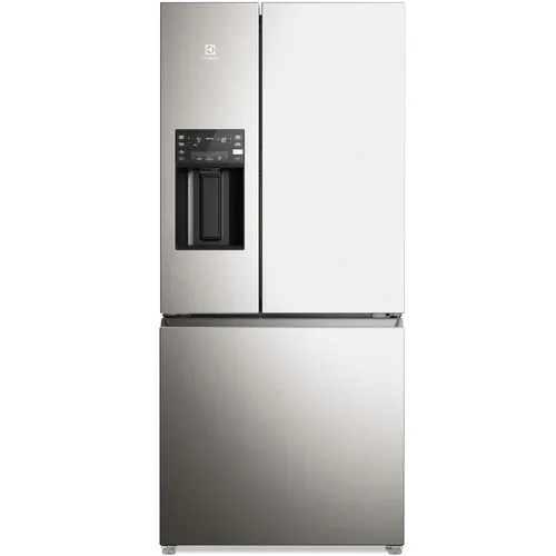 Geladeira Electrolux Frost Free 540L Efficient com AutoSense e Dispenser de Água e Gelo 3 Portas Cor Inox Look (IM8IS)