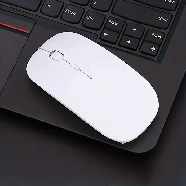 Mouse Slim Wireless Sem Fio Cor:Branco