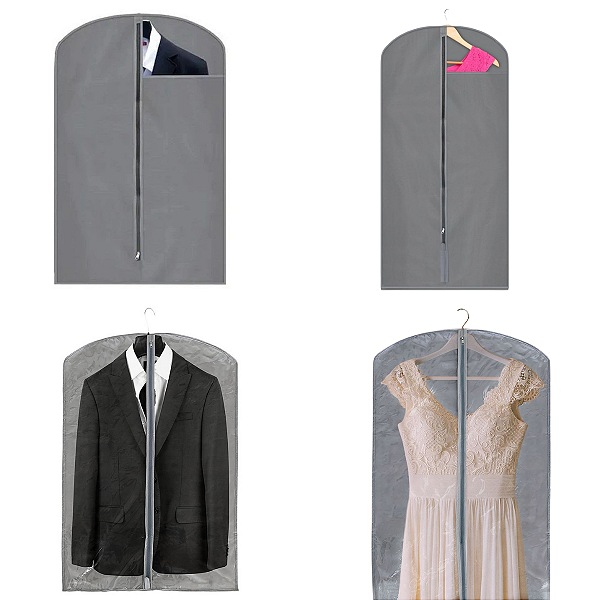 Kit 10 Capas Para Terno ou Vestido Frente em Cristal ou Visor (  ESTOQUE VIRTUAL )