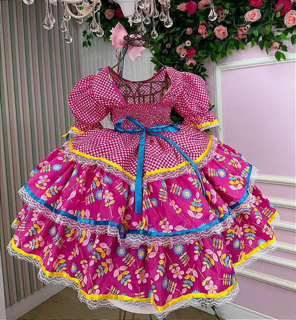 Vestido Bella Child Junino Quermesse Chique
