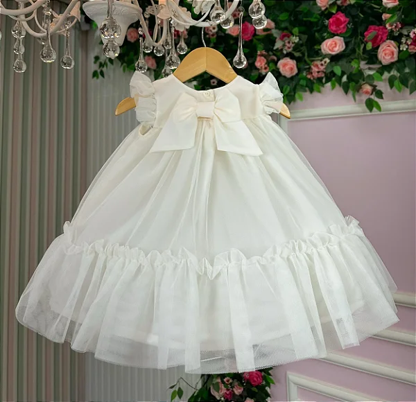 Vestido Vila Lele Jardim das Borboletas Baby Liz