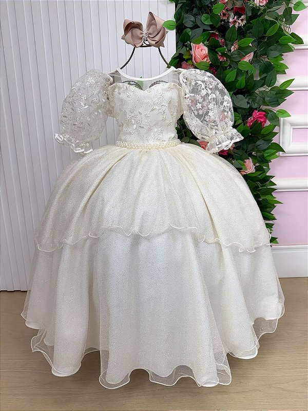 Vestido Bella Child Longo Eva Off
