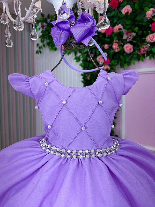 Vestido Ysa Kids Francine Lilas