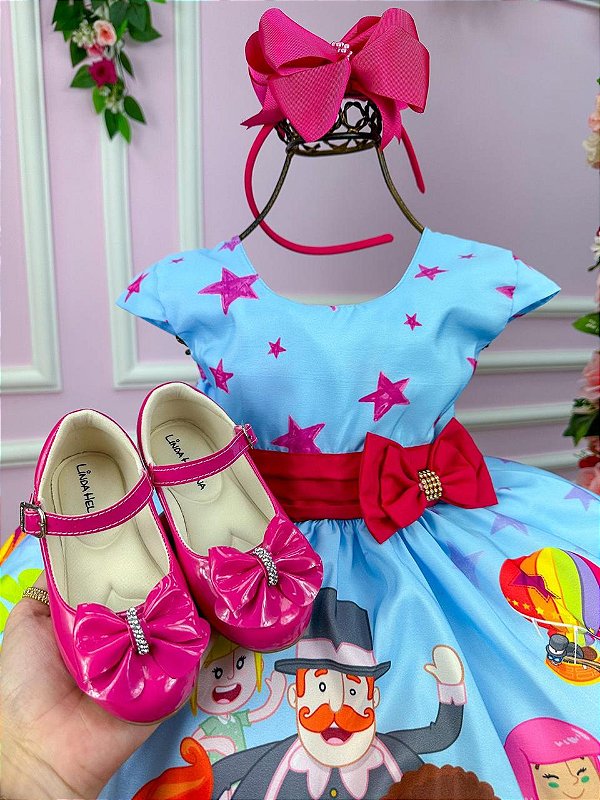 Vestido Infantil Temáticos da Gigi Mundo Bita