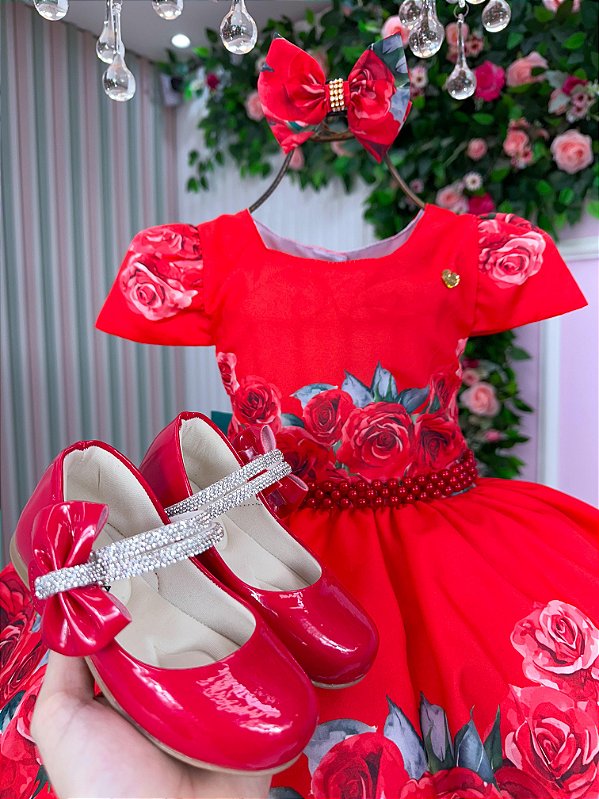 Vestido Mimadine Melina Vermelho Natal