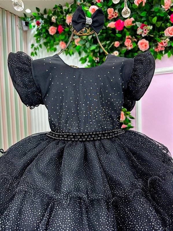 Vestido Ysa Kids Belinda Preto