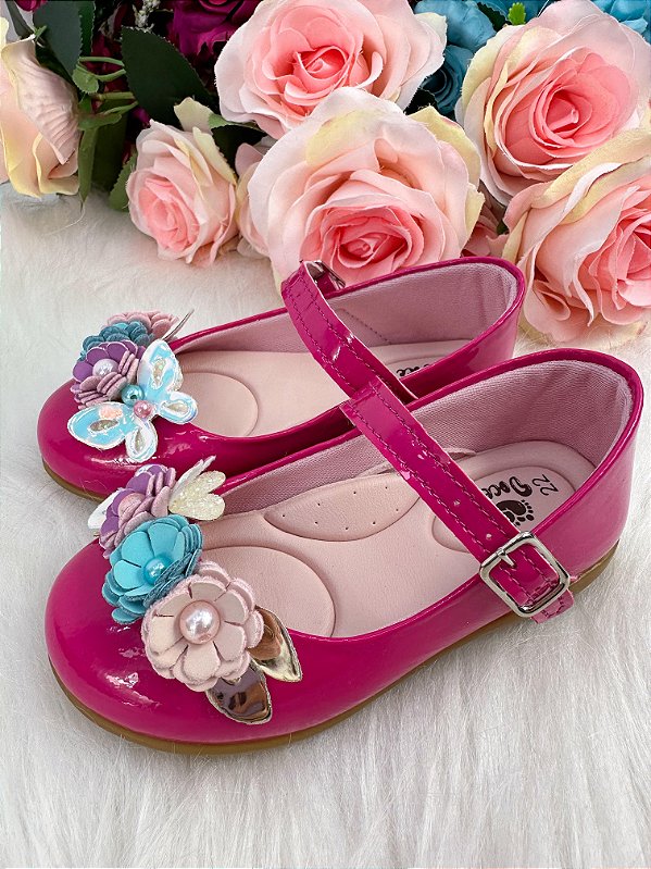 Sapatilha Doce Pe Juju Jardim Encantado Pink