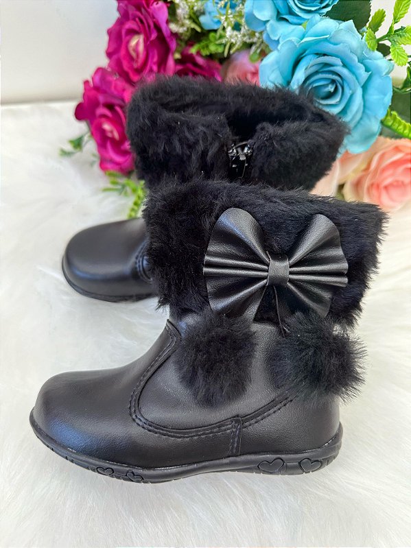Bota/Coturno Flor Di Mila Zoe Preta