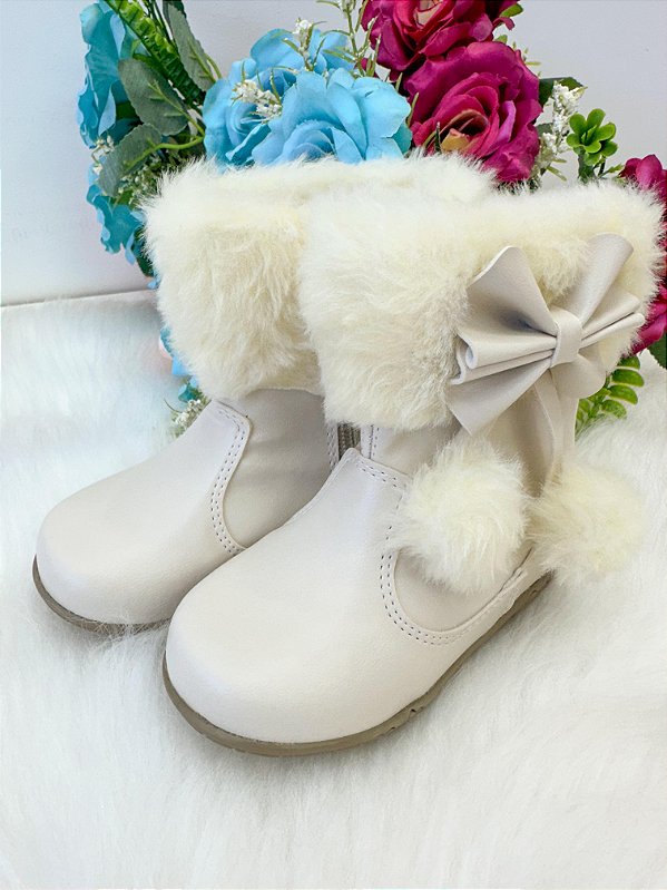 Bota/Coturno Flor Di Mila Zoe Off-Marfim