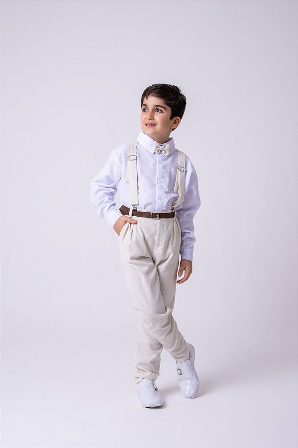 Conjunto Miss Cherry Meninos Social Linho Vitor