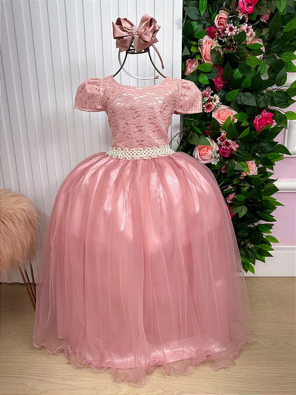 Vestido Enjoy Longo Laura Rose Rendado