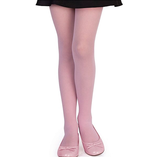 Meia Calça Fio 20 Trifil Juvenil Rosa Lisa