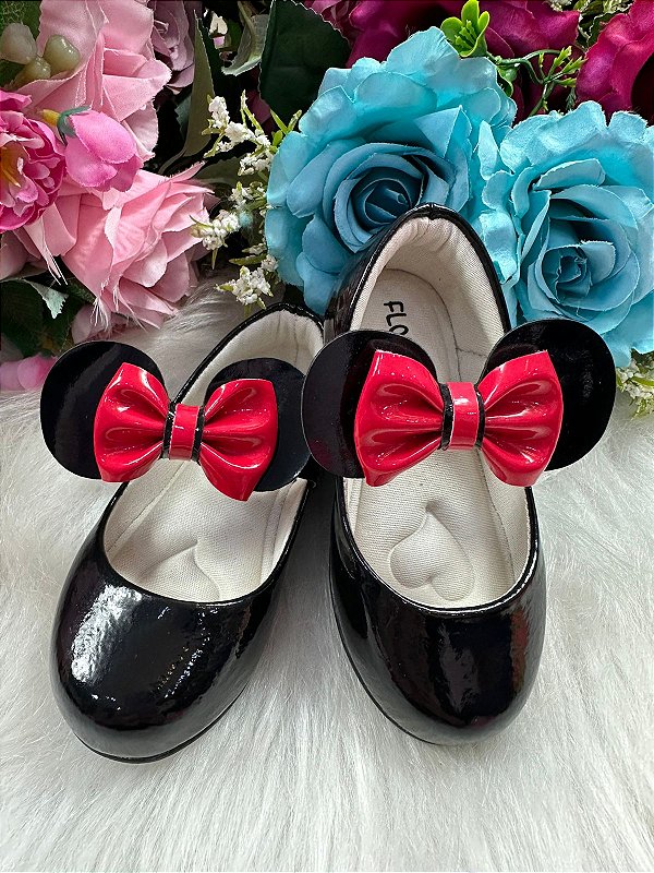 Sapatilha Flor Di Mila Minnie/Minie Preto
