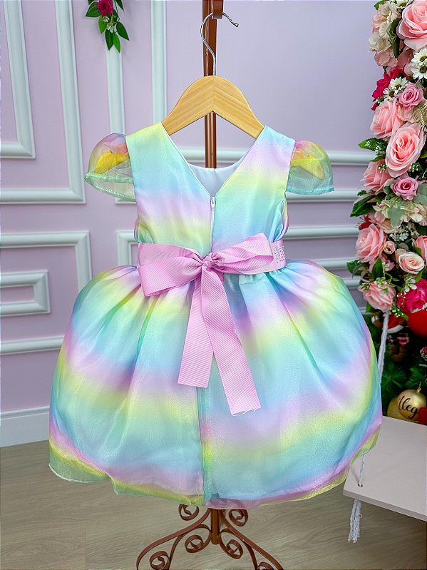 Vestido Miss Sweet Colorido - Arco Iris Candy