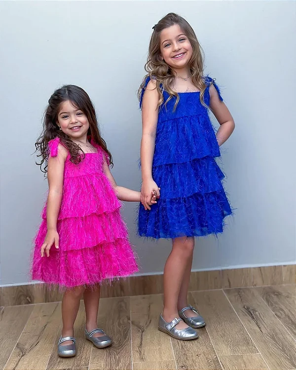 Vestido Banana Club Vitoria Azul Royal