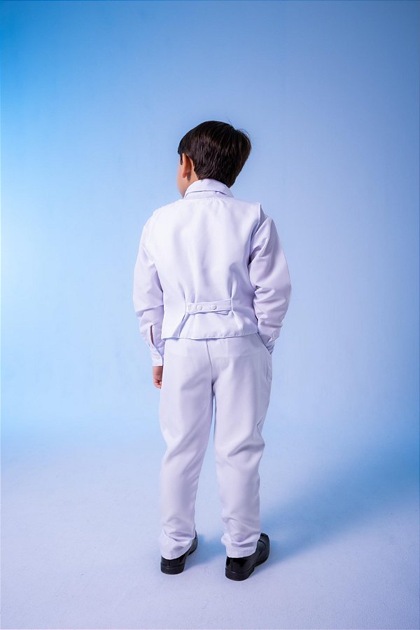 Conjunto Miss Cherry Social Leonardo Colete Branco