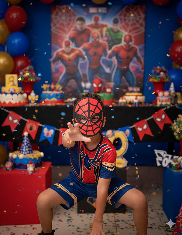 Fantasia Homem Aranha Modelo 2