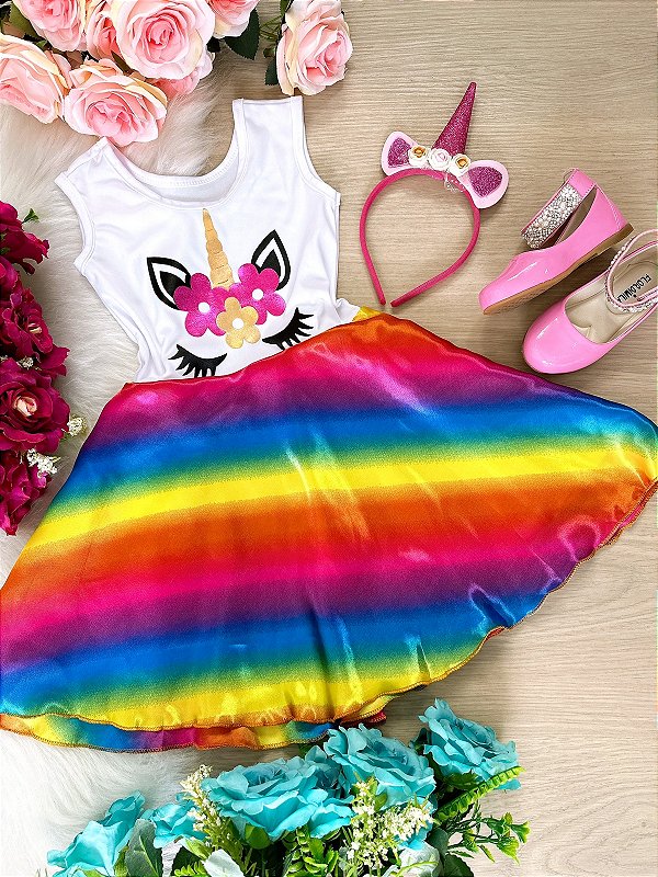 Fantasia Unicornio Cores Variadas