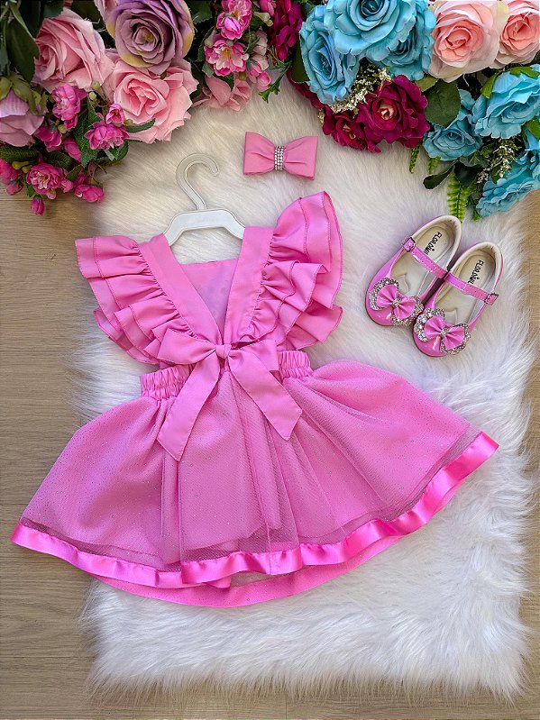 Romper/Vestido Princesa Belli Bolofofos - Bolo Fofos Rosa