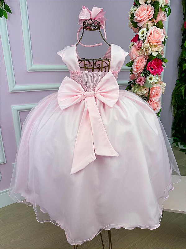 Vestido Giovanella/Giovanela Longo Valentina Rosa Bebe