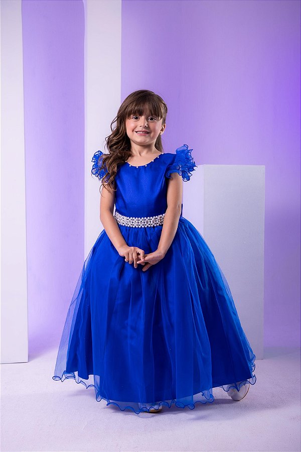 Vestido Marie Longo Amanda Azul Royal