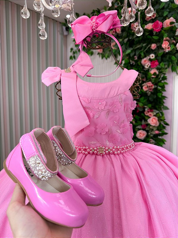 Vestido Bella Child Nicole Rosa