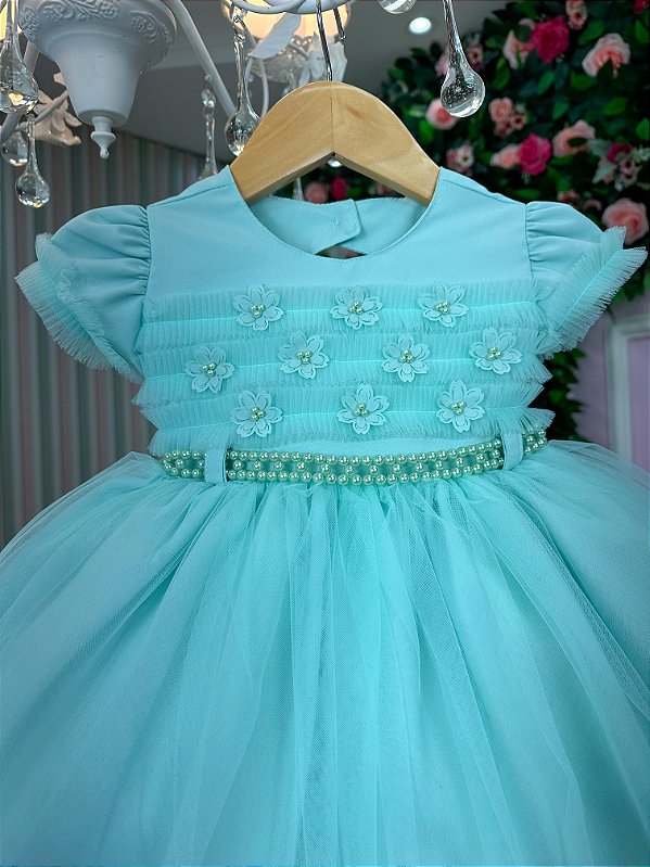 Vestido Menina Bonita Elaine Verde Menta
