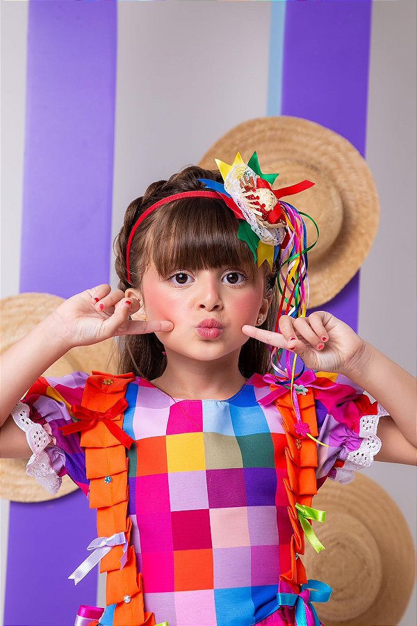 Vestido Marie Junino Arraia do Sertão Luxo Modelo 2