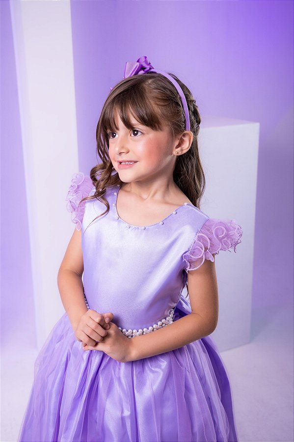 Vestido Marie Longo Amanda Lilas