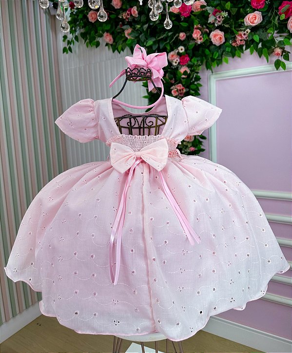 Vestido Miss Cherry Cristal Lese - Laise Rosa Bebe
