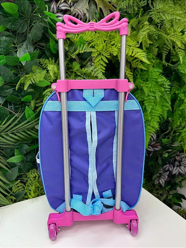 Mochila Rodinhas Stitch + Estojo de Brinde
