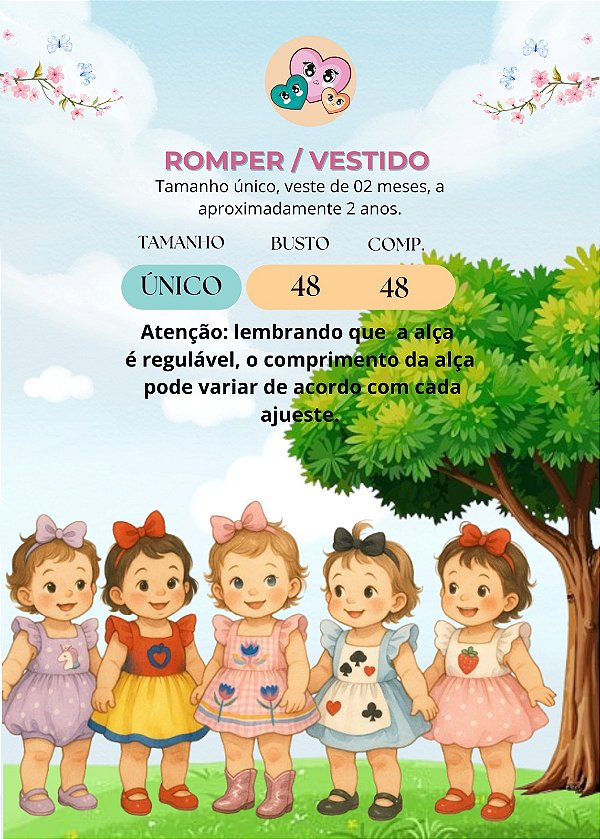 Romper/Vestido Princesa Belli Jardim Encantado Rosa
