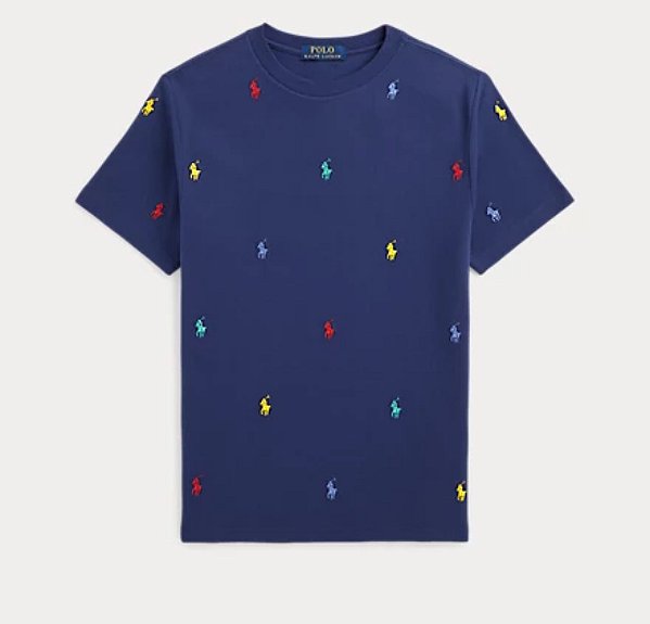 CAMISETA POLO RALPH LAUREN - PEPLUM - LOGO - COLEÇÃO NOVA - TAM 7 ANOS