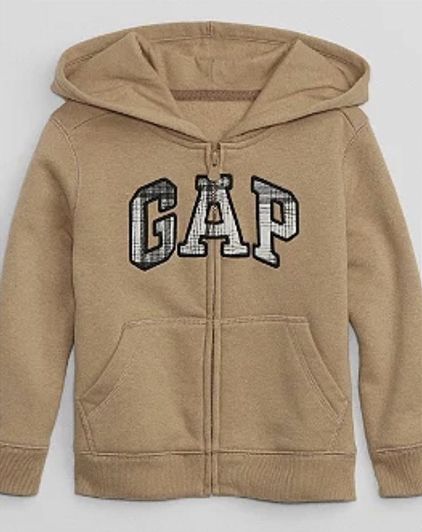 MOLETOM FLANELADO GAP - COM ZIPER - TAM 3 ANOS