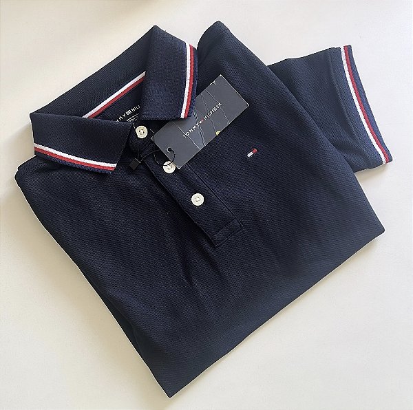 CAMISA POLO TOMMY HILFIGER - LANÇAMENTO - TAM 8-10 ANOS ( CONSULTE TABELA MEDIDAS FOTO 2 )
