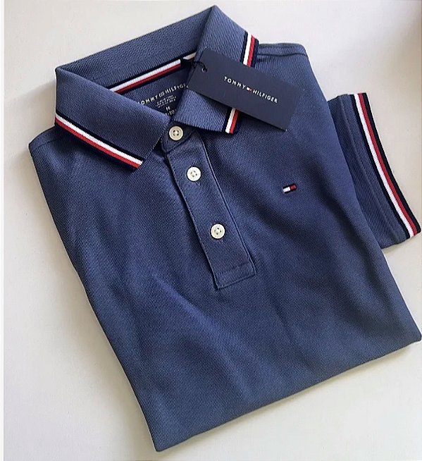 CAMISA POLO TOMMY HILFIGER - LANÇAMENTO - TAM 8-10 ANOS ( CONSULTE TABELA MEDIDAS FOTO 2 )