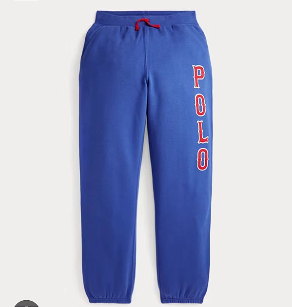 CALÇA MOLETOM FLEECE POLO RALPH LAUREN - LANÇAMENTO - TAM S - ( 6 , 7 E 8 ANOS )